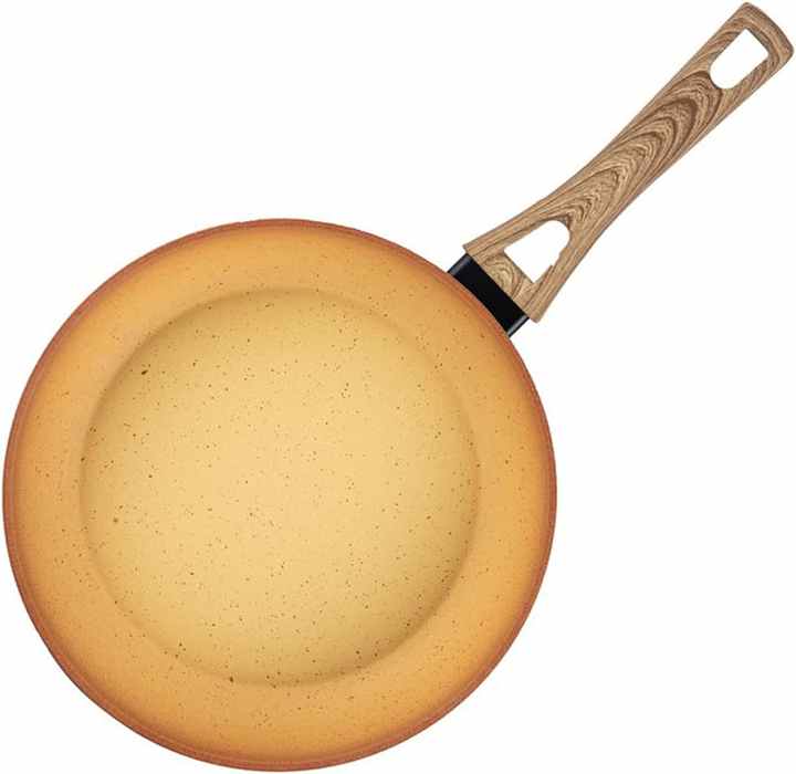 Scratch-Resistant Skillets Silicone Handle for Set Granite Frying Pan