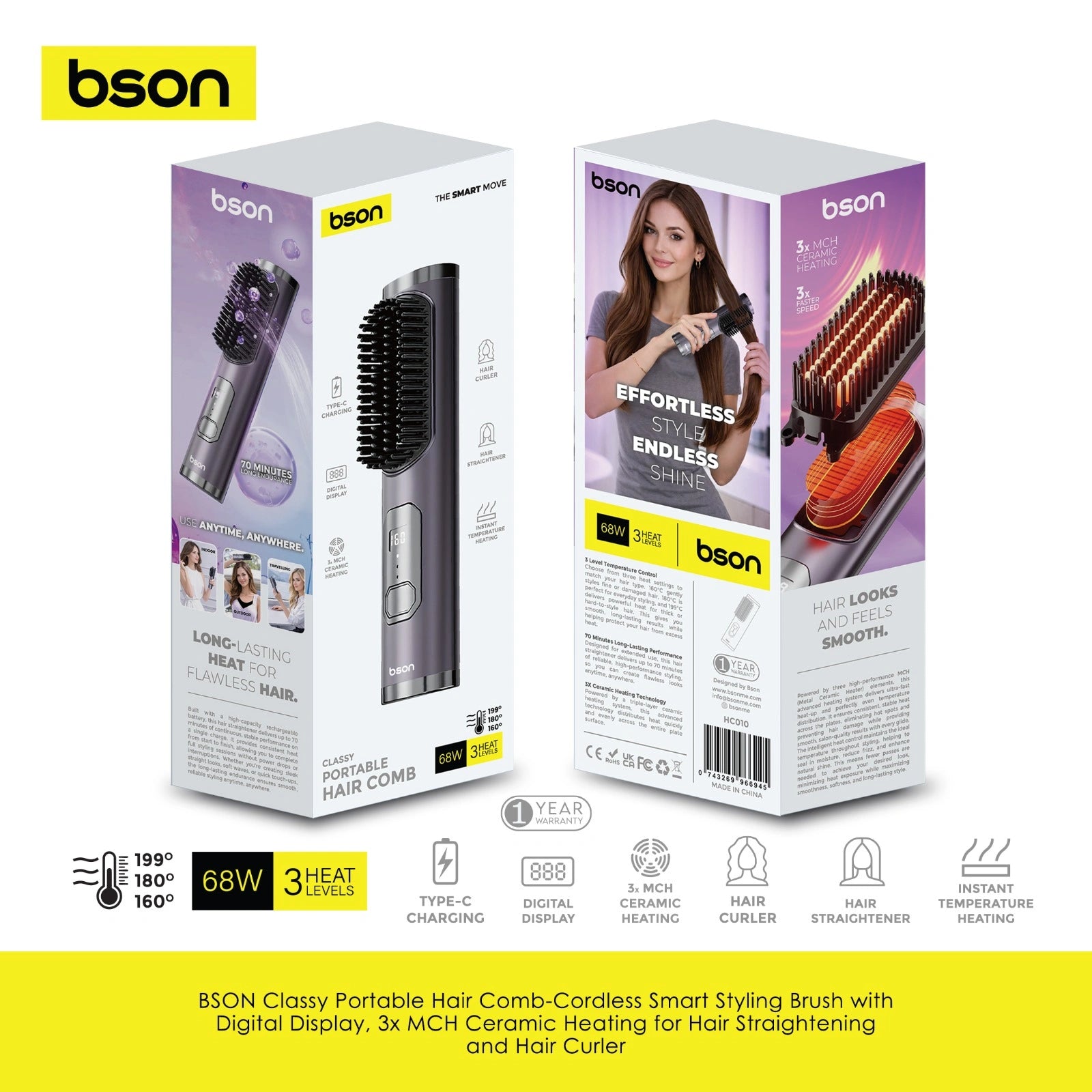 BSON Classy Portable Hair Comb