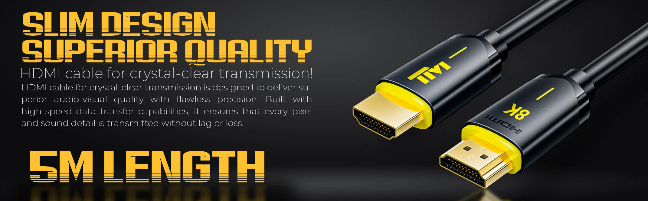 عقول ملتوية TM-8KHDMI-5M، كابل HDMI 8K بطول 5 أمتار