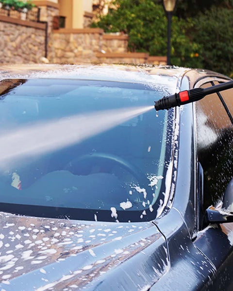 Hoover, Pressure Washer 140-Bar, 2200W with 7 Accessories & Wheeled Design