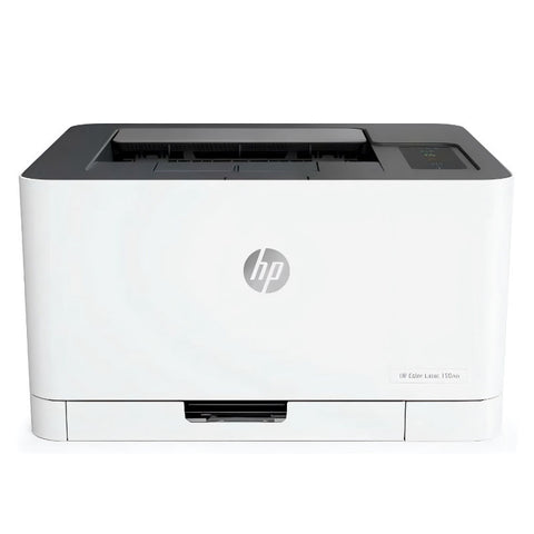 HP laser printer on a white background