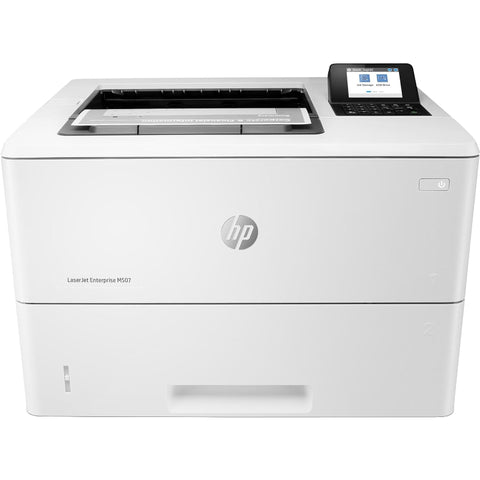 HP laser printer on a white background