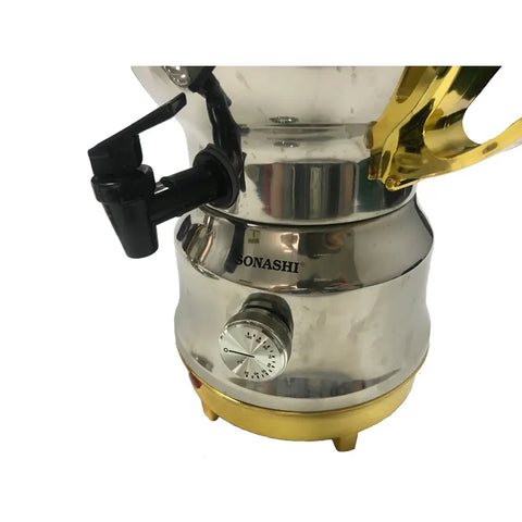 Electric 360° Samovar Tea Maker with Ceramic Pot - 1350 W - Yellow