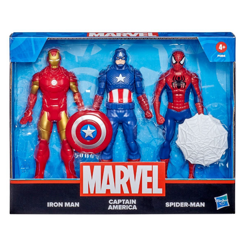 Hasbro F1394, Marvel Action Figure Toy 3-Pack, 6-inch Figures