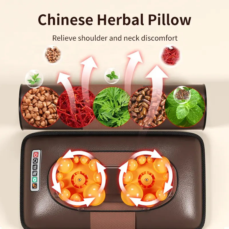 5-in-1 Full-Body Heated Massage Mat with Shiatsu Neck & Shoulder Massage