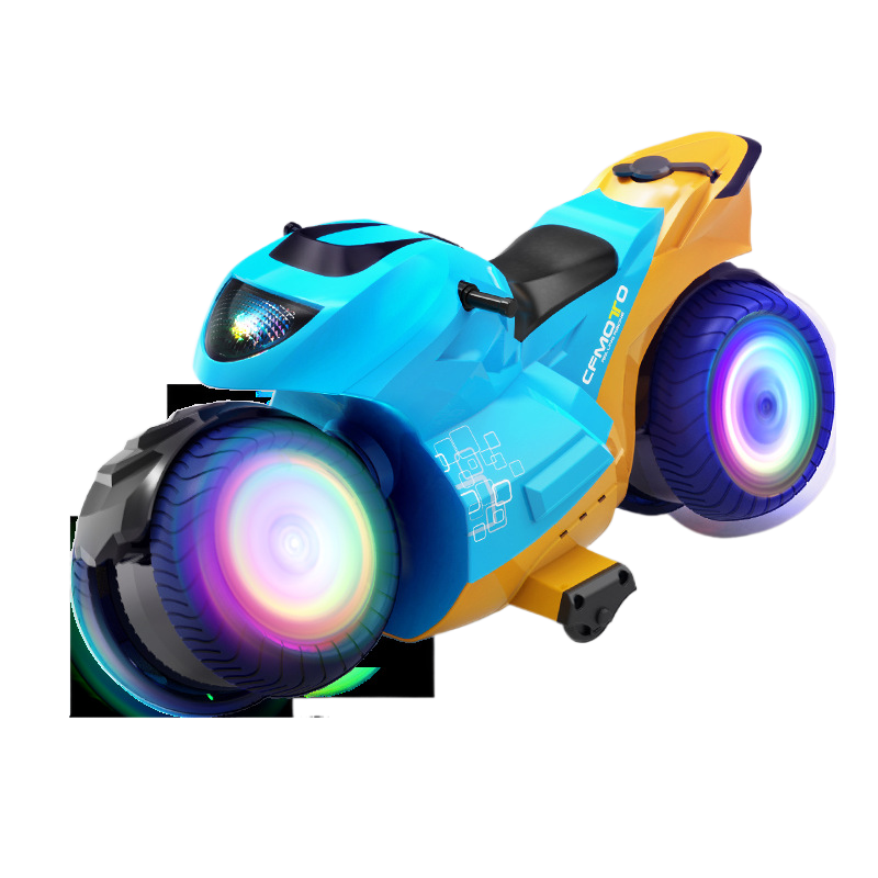 Drift Spray Stunt Motorcycle Toy with 2.4G Remote & Gesture Control, LED Lights & Mist Effect