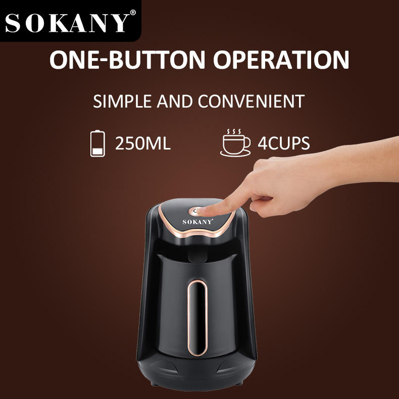 SOKANY Electric Turkish Coffee Maker 600W, 250ml - SK-04008