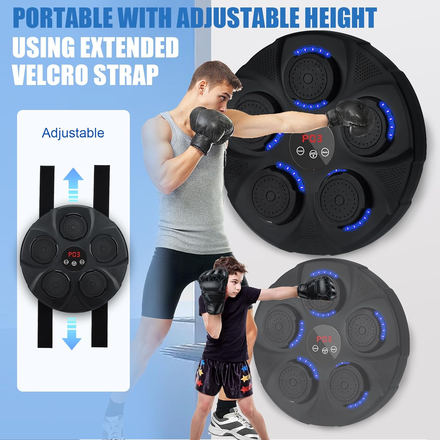 Buy Black Bull Music Boxing Machine, Rechargeable Boxing Equipment ...