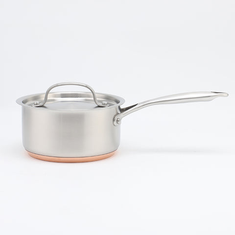 Osfe 7 Pcs Stainless Steel Cookware Set (24-28cm) - Includes 24cm & 28cm Casseroles with Glass Lids, 24cm Fry Pan, and 16cm Sauce Pan with Glass Lid (3-Layer Stainless Steel, 2.0mm Thickness)