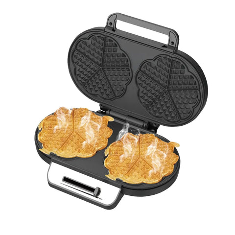 RAF High-Power Waffle Maker with Non-Stick Surface & Adjustable Temperature - 1200W