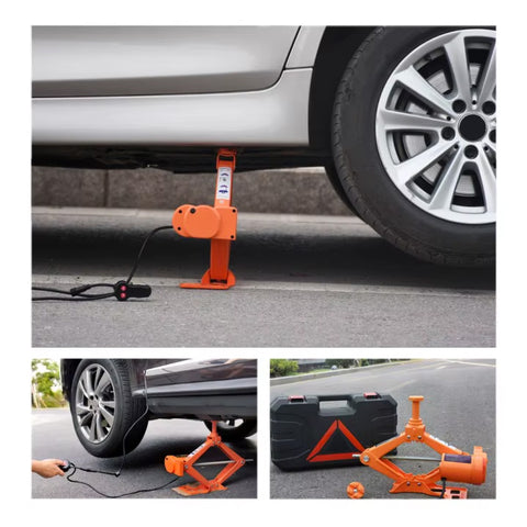 4-in-1 Emergency Electric Car Repair Kit with 5-Ton Jack and 480 Nm Impact Wrench