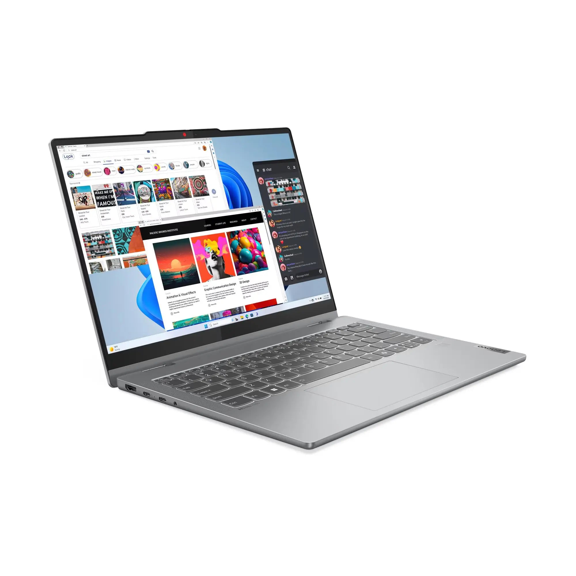 لينوفو لابتوب IdeaPad 5 2-in-1 14IRH9 بشاشة لمس 14 بوصة WUXGA – معالج Intel Core i5-13420H، رام 16 جيجا، هارد 512 جيجا، كرت شاشة Intel UHD Graphics، نظام Windows 11 Home، لوحة مفاتيح بإضاءة خلفية عربي، لونا جراي، ضمان سنة + قلم