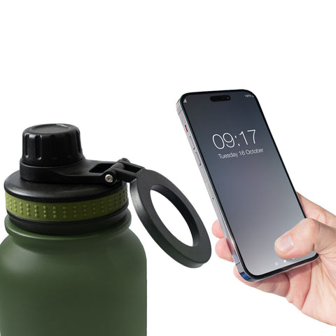 Emjoi MagSafe Stainless Steel Sport Bottle - 1100 ML - Green