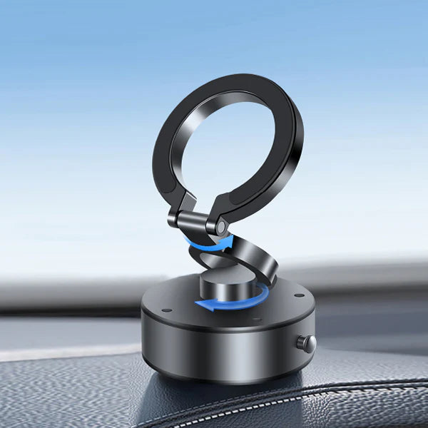 Engage, 360° Rotational & Adjustable Alloy Ring Magnetic Vacuum Suction Holder