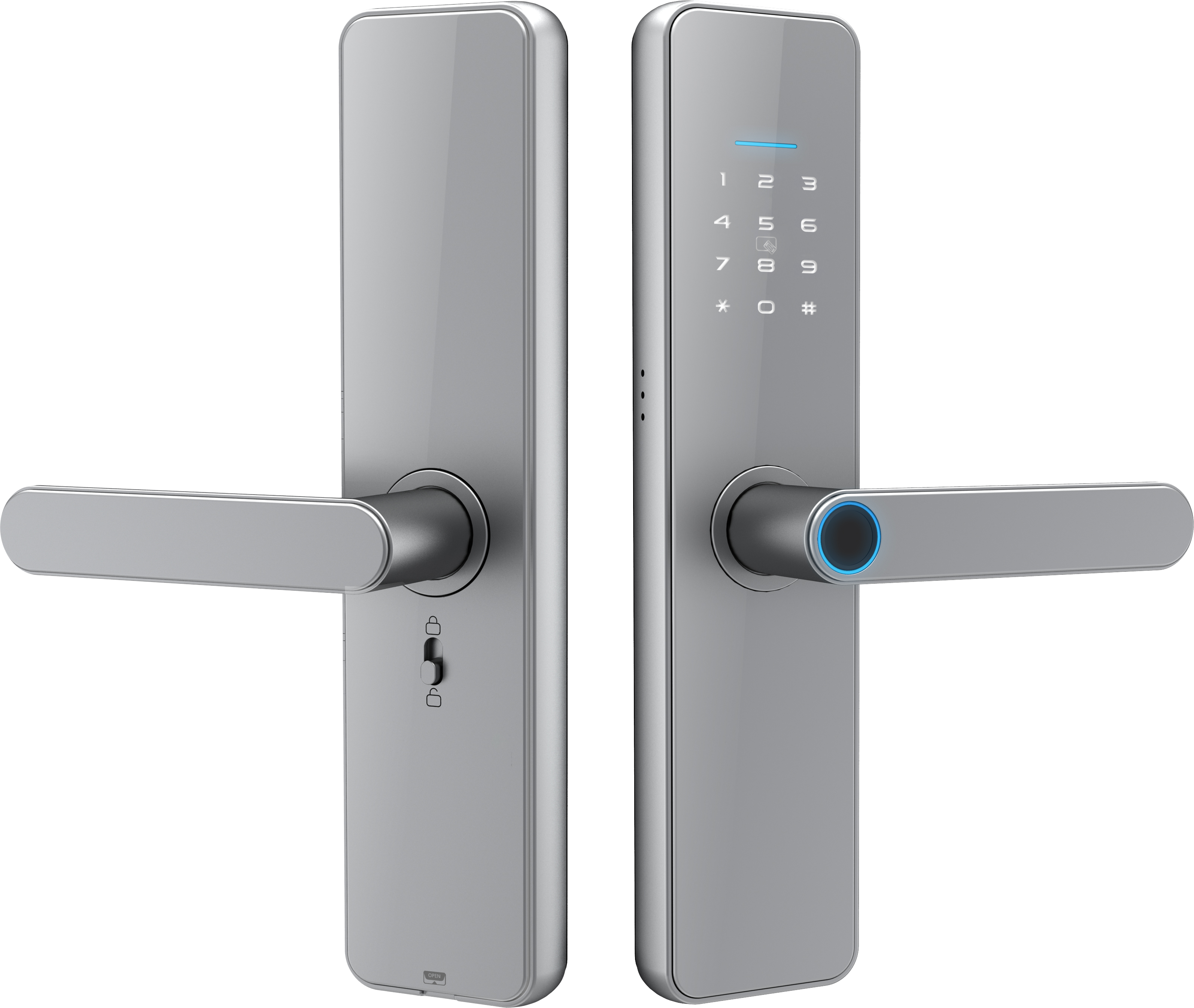 غوبيتا C91 برو، قفل ذكي للأبواب الخشبية مع تطبيق TTLock، بصمة الإصبع، RFID والوصول عبر رمز المرور