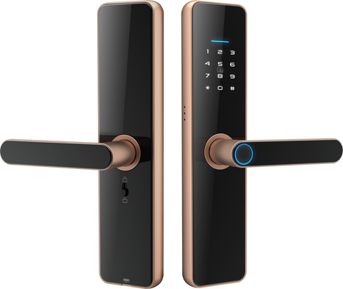 غوبيتا C91 برو، قفل ذكي للأبواب الخشبية مع تطبيق TTLock، بصمة الإصبع، RFID والوصول عبر رمز المرور