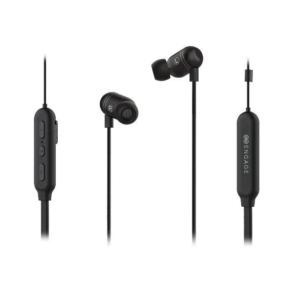 Engage, Bluetooth Neckband Headphones – Deep Bass, Clear Calls, Ergonomic Fit
