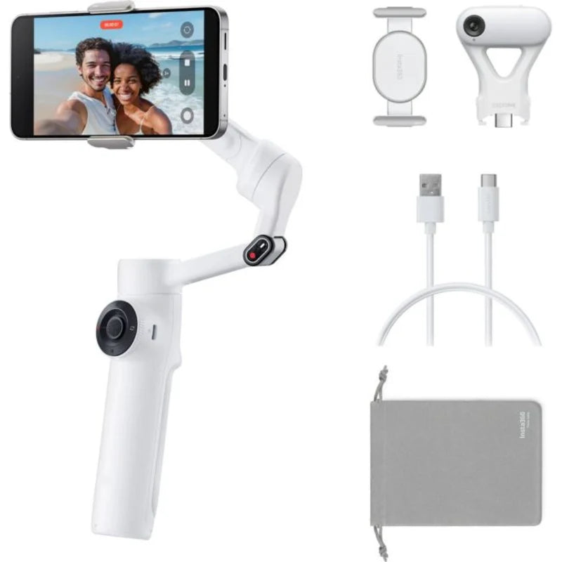 Insta360 Flow 2 AI Tracker Bundle - Summit White