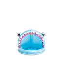 Intex Angler Fish Inflatable Kiddie Pool – Baby Pool with Sunshade & Soft Floor