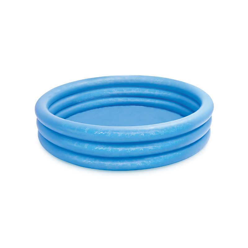 Intex Crystal Blue Inflatable Kiddie Pool 58in with Durable Rings