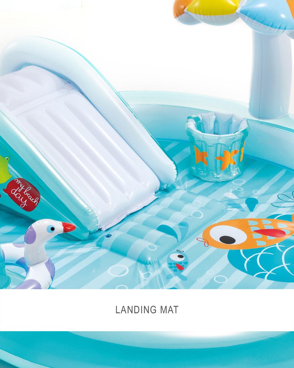 Intex Gator Inflatable Play Center with Slide, Kids Water Play Pool