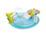 Intex Gator Inflatable Play Center with Slide, Kids Water Play Pool