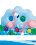 Intex Jungle Adventure Inflatable Play Center with Slide, Dual Pool Kids Water Play Set