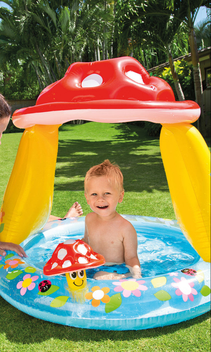 Intex Mushroom Inflatable Baby Pool with Sunshade