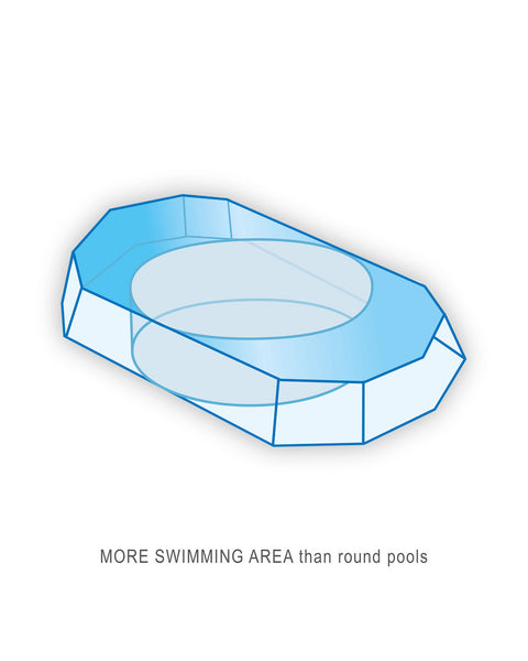 Intex Prism Frame Oval Pool Set 6.1 x 3.05 x 1.22m with Filter Pump, Ladder & Cover
