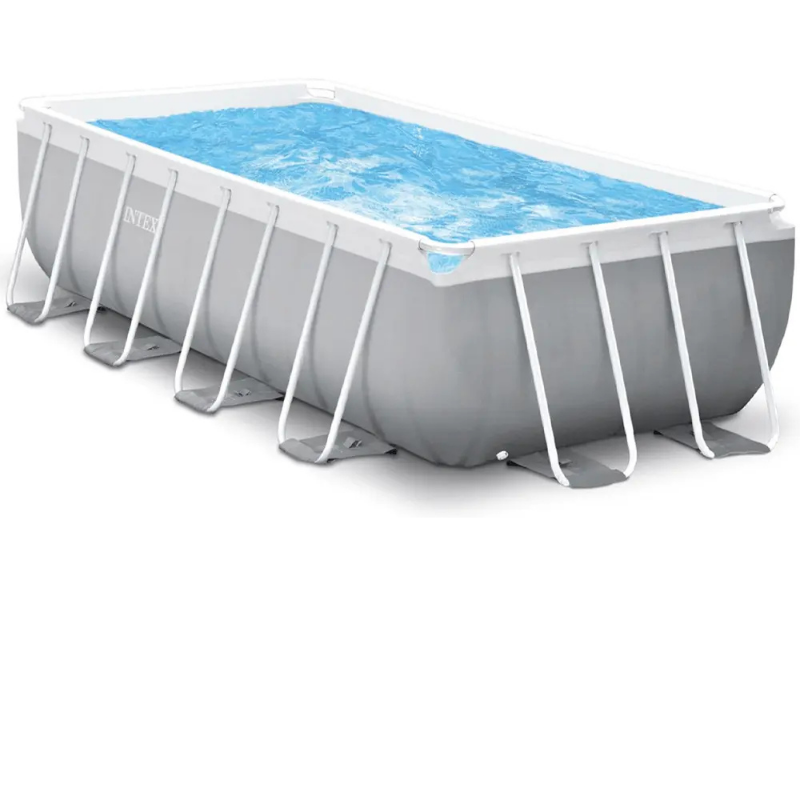 Intex Prism Frame Rectangular Pool Set 400 x 200 x 122 cm with Filter Pump & Ladder (26790UK)