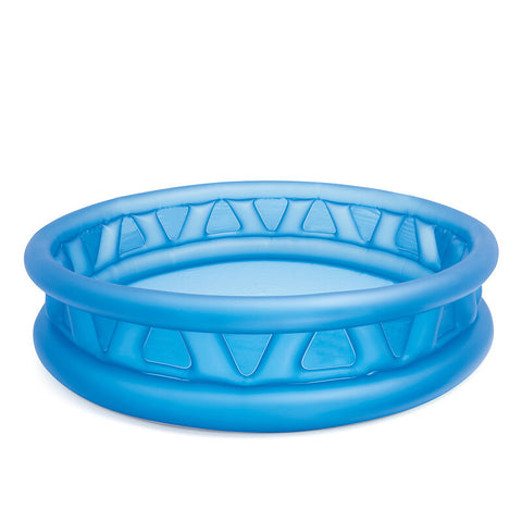 Intex Soft Side Inflatable Kiddie Pool 74 in – 3 Air Chambers
