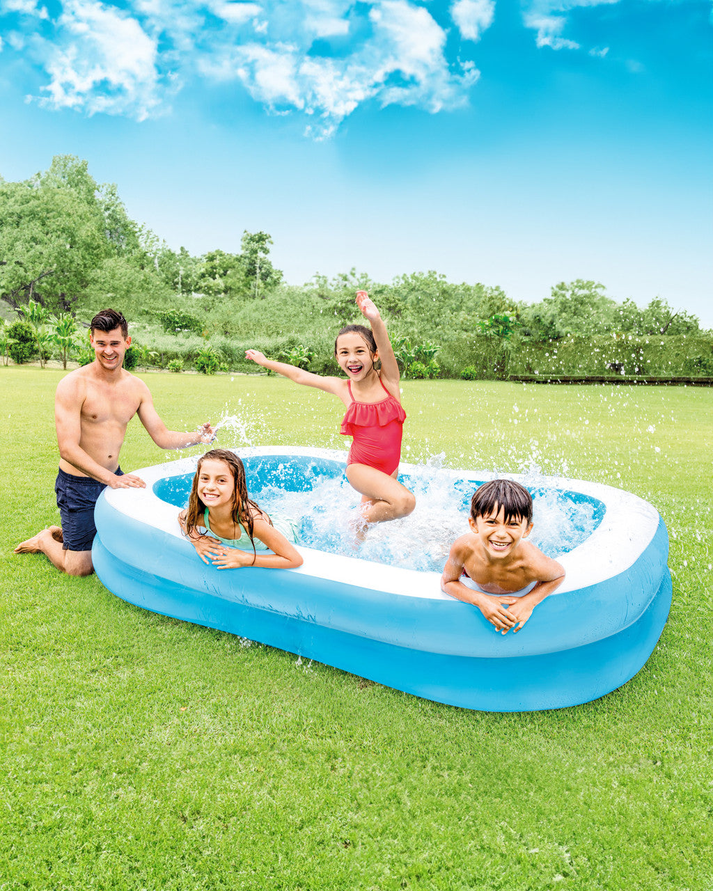 Intex Swim Center Inflatable Family Pool 80 in – Compact Design