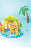 Intex Tropical Island Inflatable Kiddie Pool with Shade & Play Toys