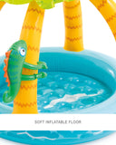 Intex Tropical Island Inflatable Kiddie Pool with Shade & Play Toys