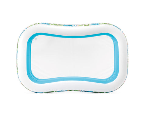 Intex Tropical Swim Center Family Inflatable Pool, Large Rectangular Pool