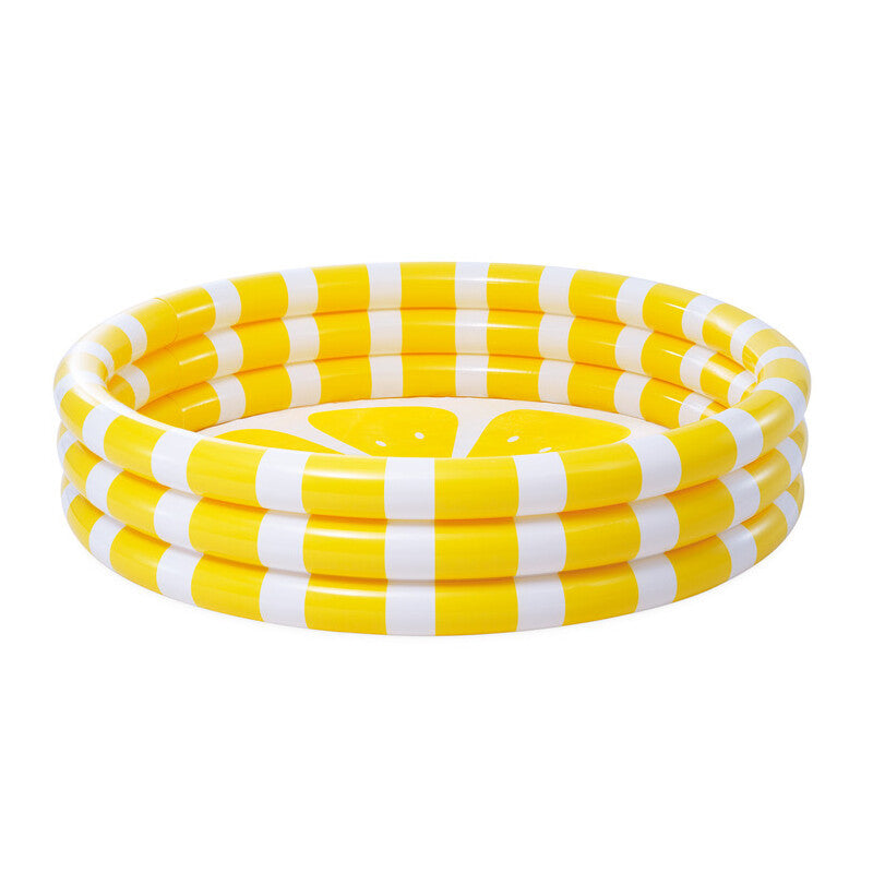 Intex Zesty Lemon Inflatable Kiddie Pool 58in with Fun Citrus Design