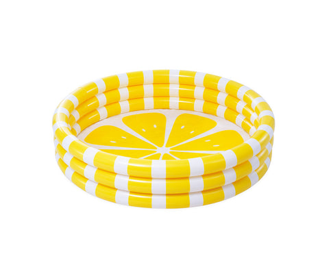 Intex Zesty Lemon Inflatable Kiddie Pool 58in with Fun Citrus Design