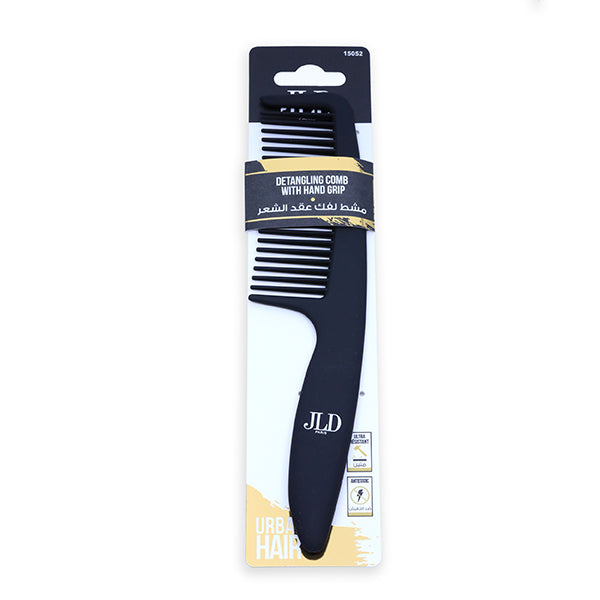 JLD Paris 15052, Detangling Comb with Hand Grip, Professional Anti-Static Styling Comb