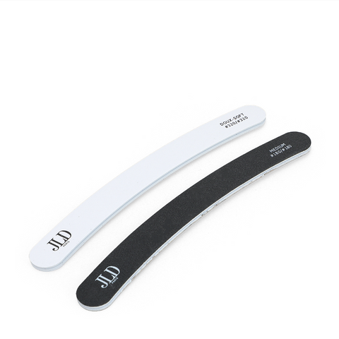 JLD Paris, Nail File Set - 2 Pcs, Professional Nail Shaping & Smoothing