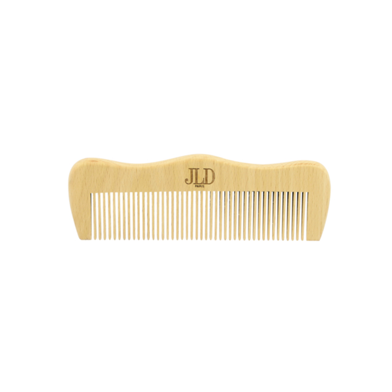 JLD, Wooden Hair Comb, FSC Beech Wood, Anti-Static Detangling for Wet & Dry Hair