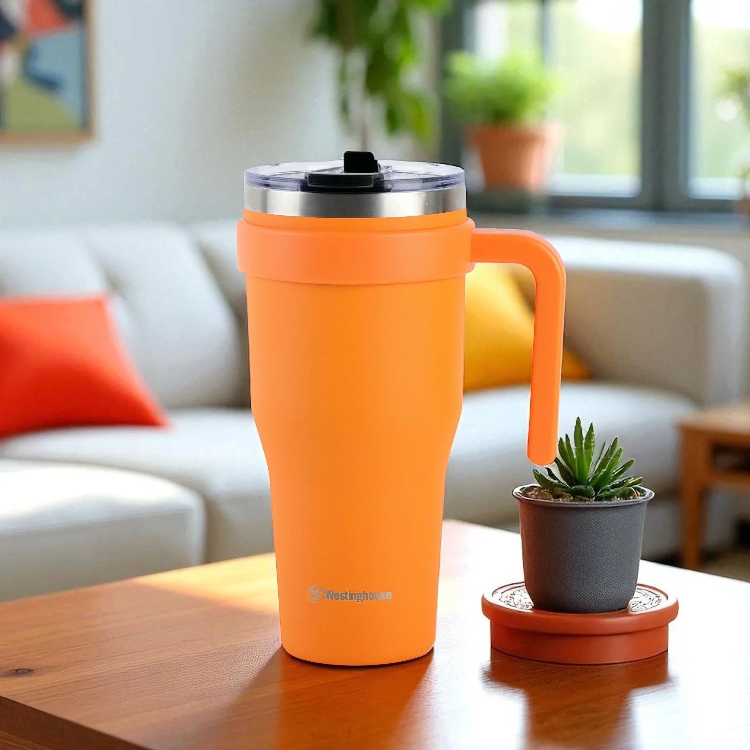 ويستنجهاوس، كوب مزدوج الجدار من الستانلس ستيل بمقبض، 40 أونصة / 1184 مل