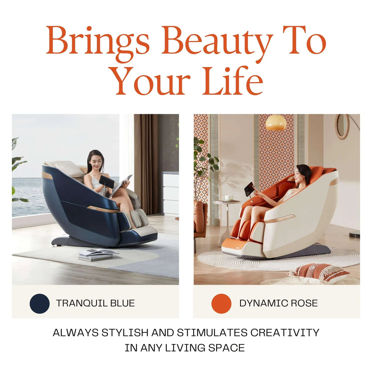Rotai Massage Chair color Coffee-Blue