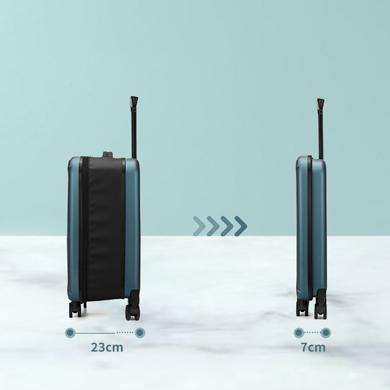 KKF, 20-Inch Foldable & Expandable Travel Luggage Bag with 360° Spinner Wheels & Numeric Padlock