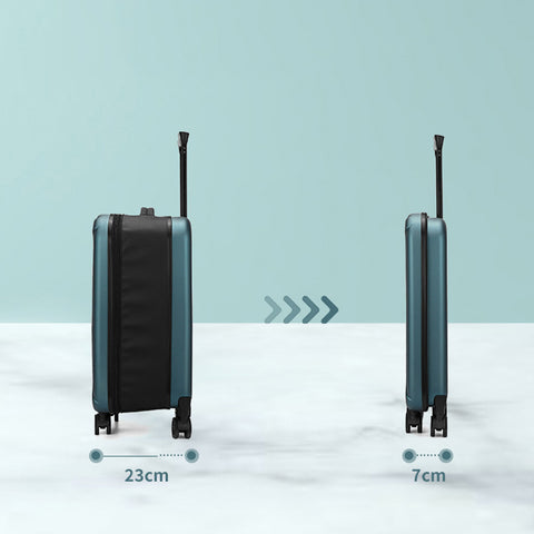 KKF, 20-Inch Foldable & Expandable Travel Luggage Bag with 360° Spinner Wheels & Numeric Padlock