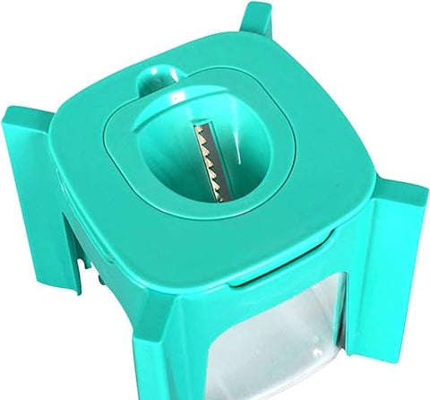 KKF, All-in-One Multifunctional Vegetable Chopper & Slicer with Blade Storage Box, Stainless Steel Blades