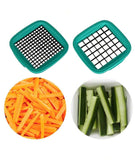 KKF, All-in-One Multifunctional Vegetable Chopper & Slicer with Blade Storage Box, Stainless Steel Blades