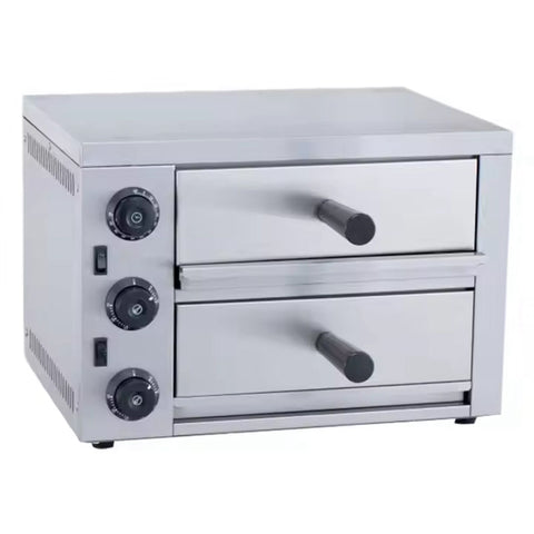 KKF, Double Tray Stainless Steel Electric Pizza Oven