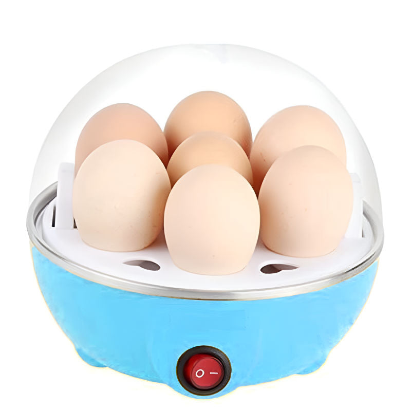 KKF, Electric Egg Steamer & Boiler 350W with Auto Shut Down, 7 Egg Capacity & Single Button Operation