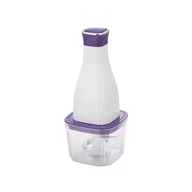 KKF, Electric Mini Food Chopper & Meat Grinder 250W with Stainless Steel Blade, 0.6L Capacity & 4 Storage Containers