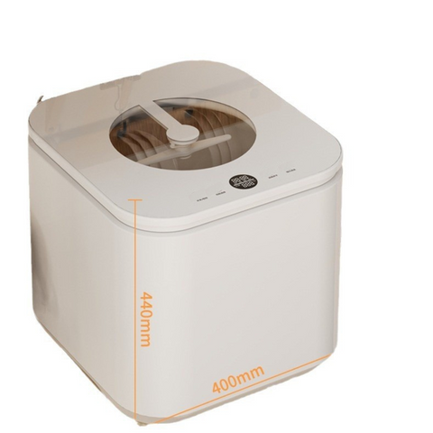 KKF, Mini Portable Desktop Dishwasher 800W Countertop Semi-Integrated with 220V Power